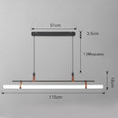 Moderne minimalistische LED-Pendelleuchte Cassy