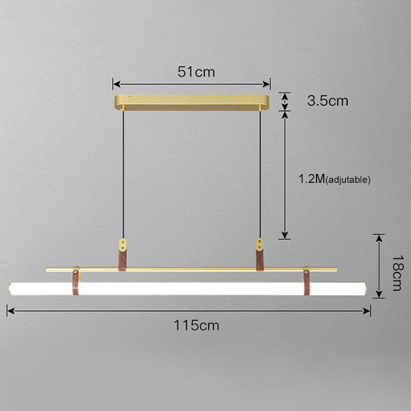Moderne minimalistische LED-Pendelleuchte Cassy - vue 9 sur 9