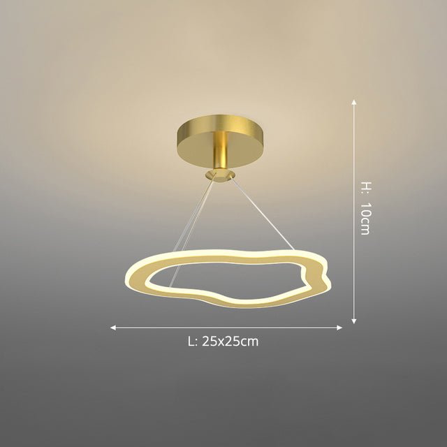 Lustre design LED avec formes irrégulières et originales Cyriac - vue 24 sur 24
