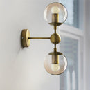 Moderne Wandleuchte aus Rauchglas Shonda