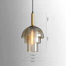 Suspension moderne avec plusieurs dômes en verre Rowan