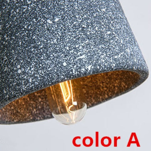 Suspension design LED avec abat-jour en ciment Marta - vue 7 sur 9