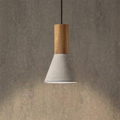 Suspension design en bois et ciment de plusieurs formes Studio