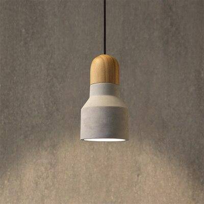 Suspension design en bois et ciment de plusieurs formes Studio