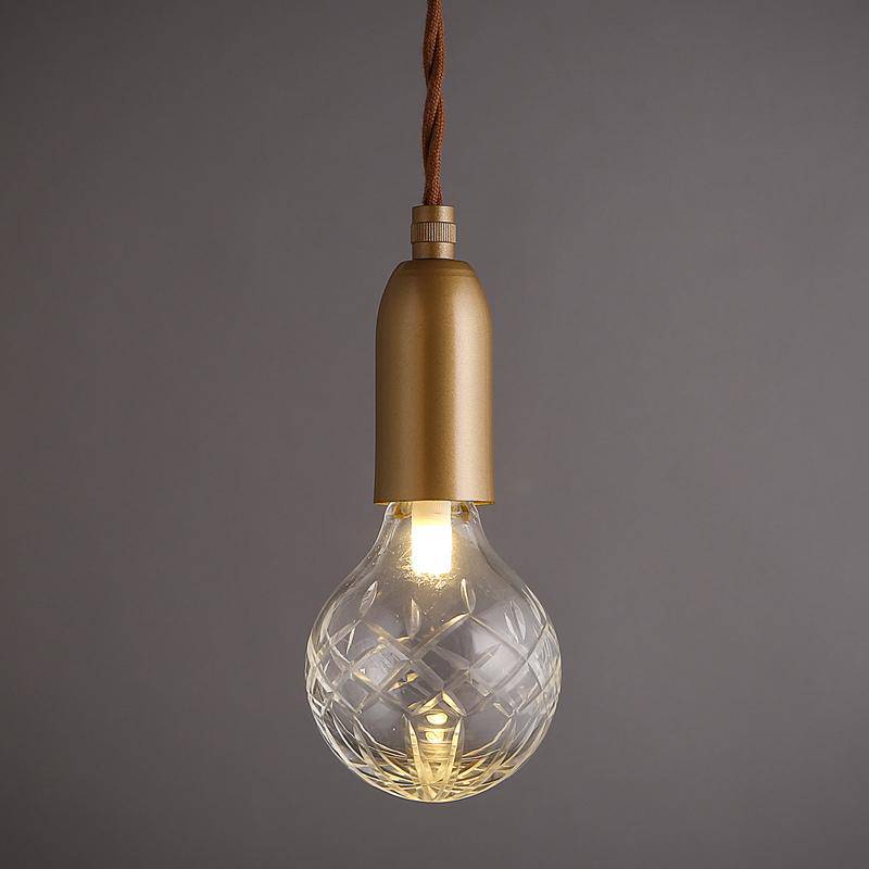 Suspension LED doré Loft Rétro - vue 3 sur 4