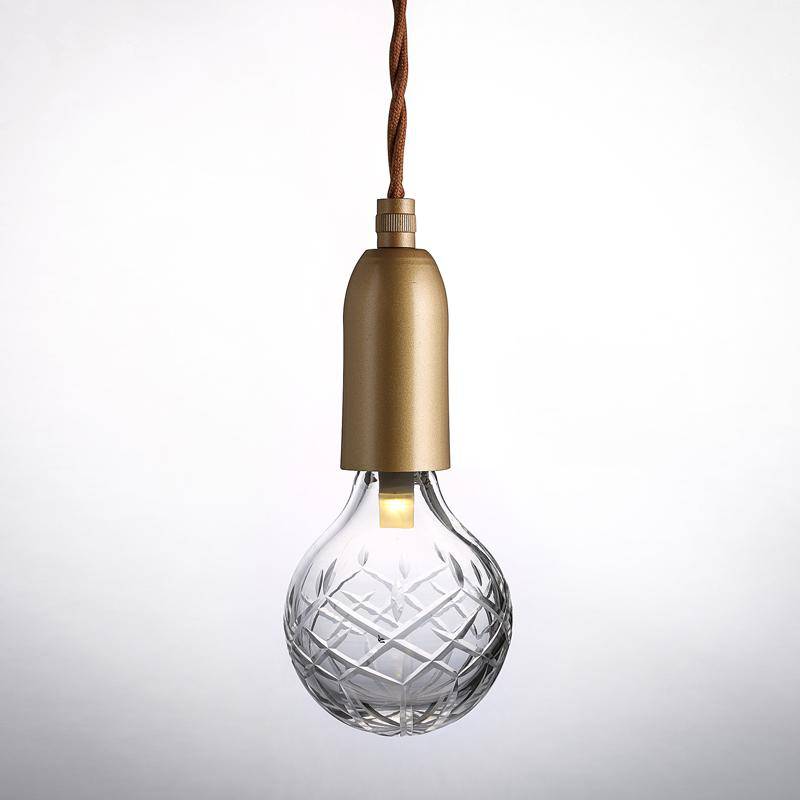 Suspension LED doré Loft Rétro - vue 4 sur 4
