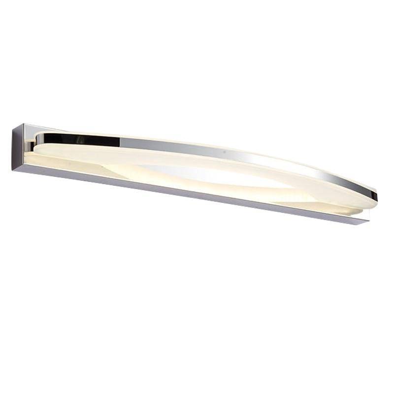 LED-Wandleuchte für Spiegel und Bad, rund und verchromt - vue 4 sur 4