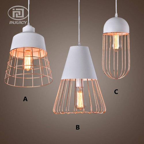 Suspension design cage colorée de plusieurs formes Loft