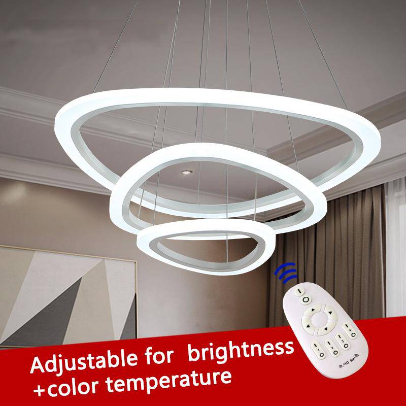 Lustre LED Luxury Ring télécommandé - vue 4 sur 5