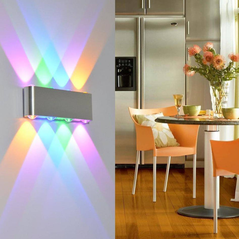 Applique chromé avec LED de couleur Sconce
