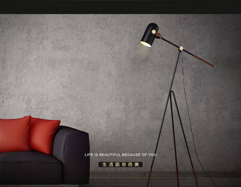 Lampadaire LED ajustable avec trois pieds Floor - vue 4 sur 3