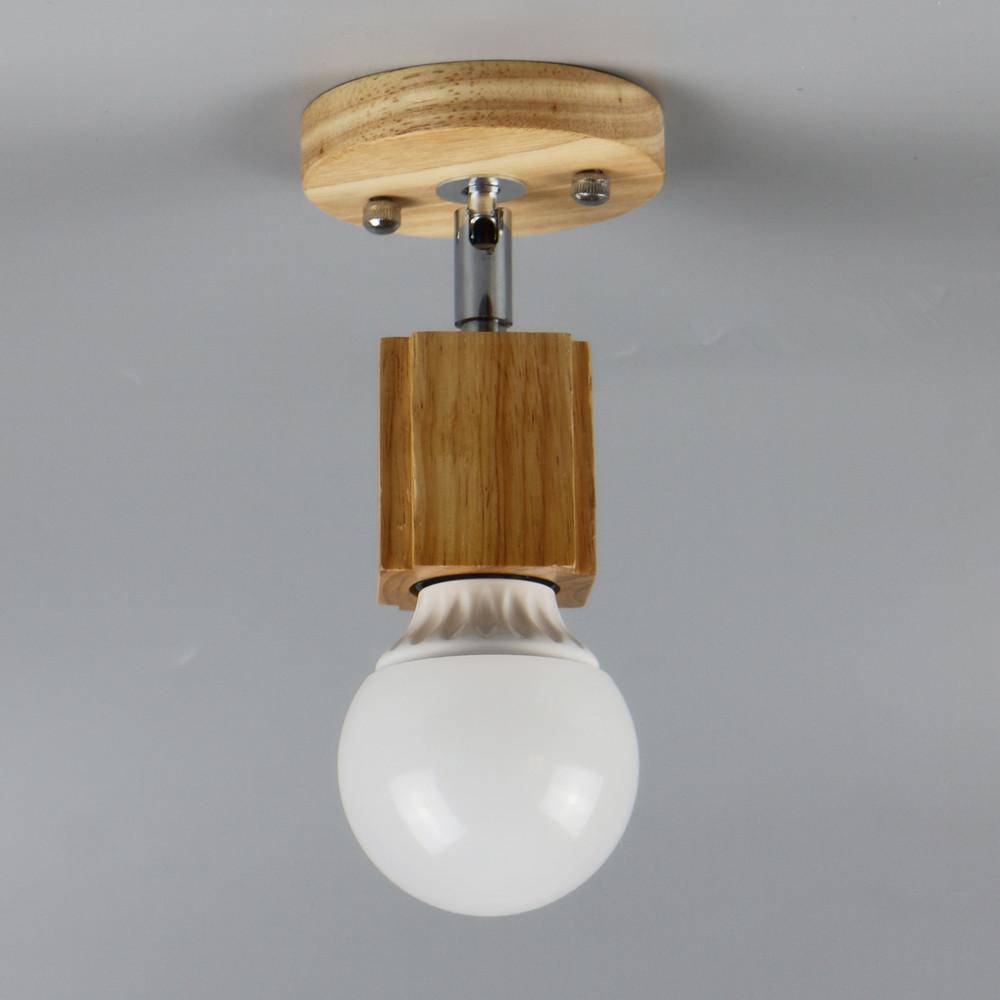 Applique en bois avec lampe LED minimaliste - vue 3 sur 2