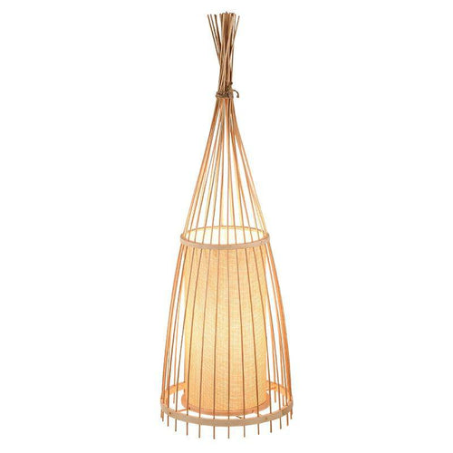 Lampadaire en bois bambou style japonais