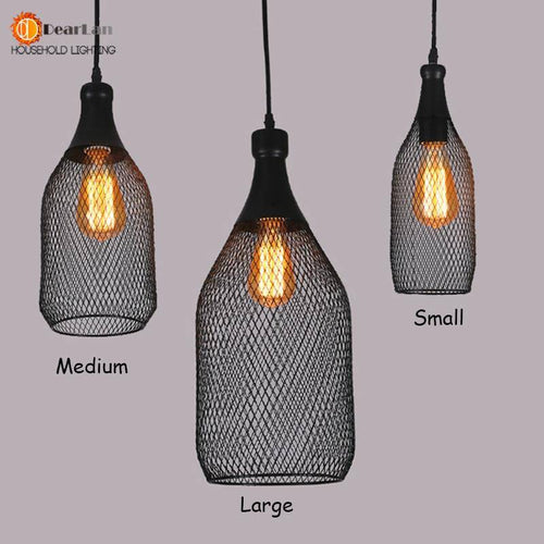 Suspension cage en forme de bouteille Hall