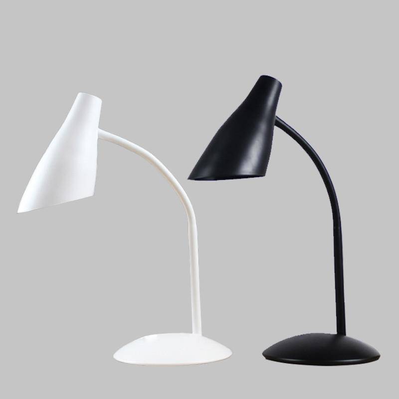 Lampe de bureau LED branchement USB (noir ou blanc) - vue 3 sur 5