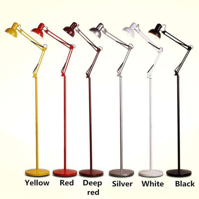 Lampadaire sur pied avec bras articulé couleurs - vue 6 sur 6