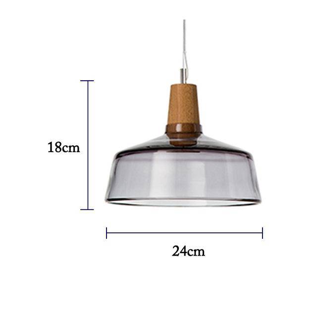 Suspension à LED en verre de différentes formes - vue 6 sur 11