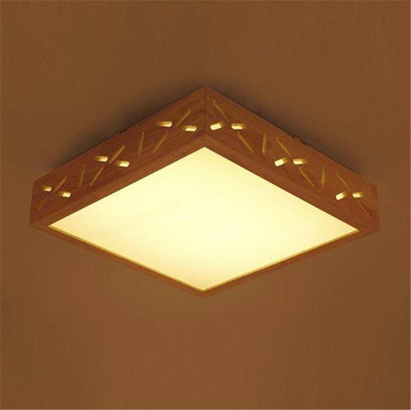 Plafonnier LED carré style japonais - vue 6 sur 5
