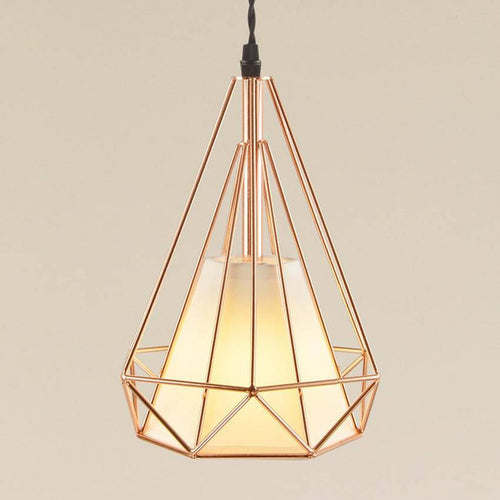 Suspension cage pyramidale vintage