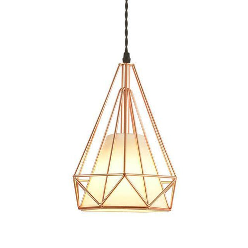 Suspension cage pyramidale vintage