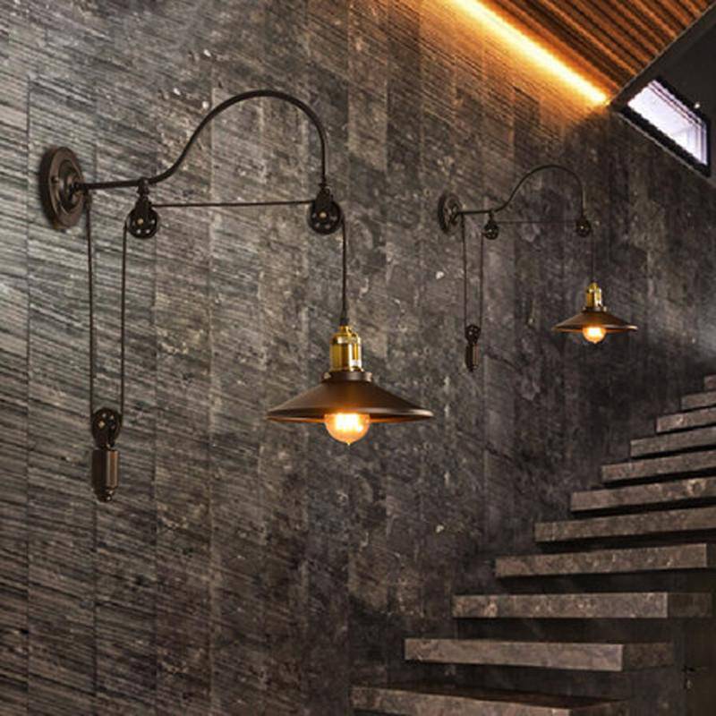 Applique murale rustique loft en métal antique - vue 4 sur 6