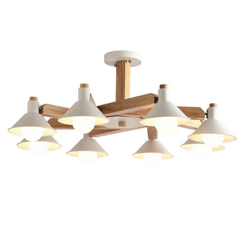 Plafonnier LED en bois Bulbs (noir ou blanc)