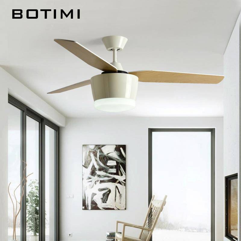 Deckenventilator mit LED-Lampe (schwarz oder weiß) - vue 2 sur 4