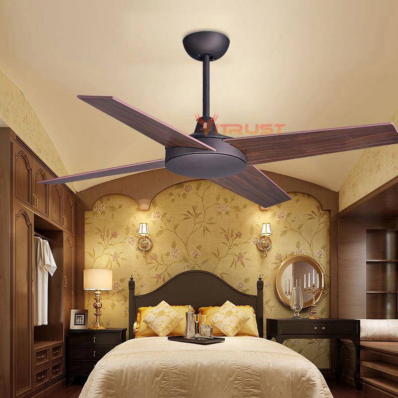 Ventilateur de plafond avec 4 pales en bois Wood - vue 5 sur 4