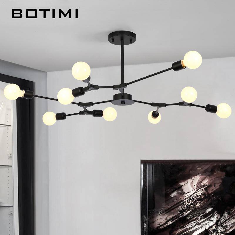 Lustre design à LED avec branches noires Pendente - vue 3 sur 6