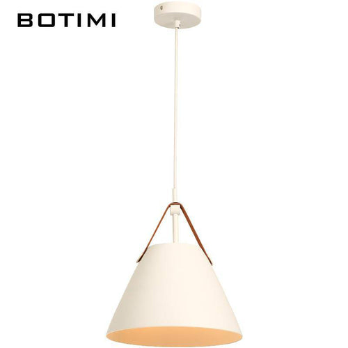 Suspension design LED en métal et tissu Botimi