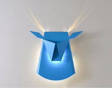 Applique design LED en forme de tête cerf de couleur - vue 2 sur 7