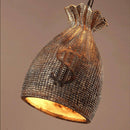 Suspension vintage en sac d'or avec symbole dollar