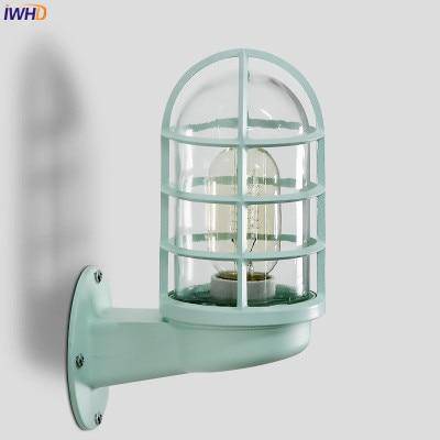 Applique extérieur LED de couleur à cages cylindriques