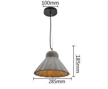 Suspension design en résine style ciment de plusieurs formes Loft - vue 5 sur 9