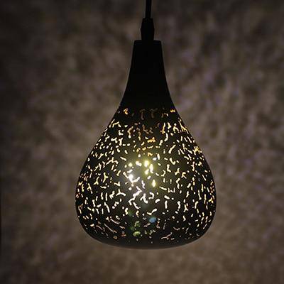 Suspension LED noir Etching - vue 5 sur 11