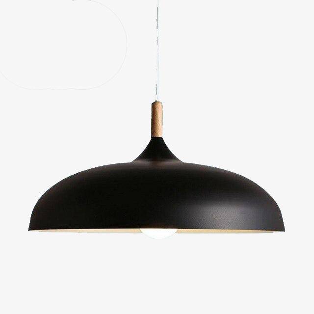 Suspension design LED avec abat-jour arrondi en métal style Sun