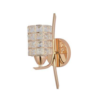 Applique murale chromé avec lampe cristal - vue 4 sur 5