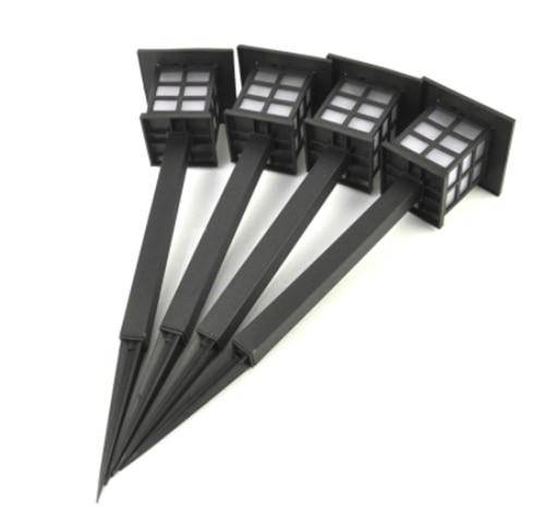 Lampadaire lanterne extérieur LED solaire à piquer Boruit (seule ou par 4) - vue 5 sur 7