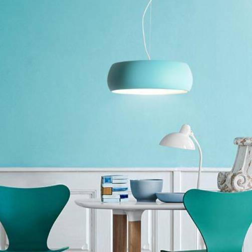 Suspension ronde de couleur vive Creative - vue 2 sur 7