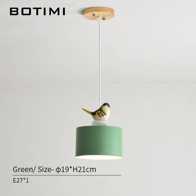 Suspension design LED de couleur avec oiseau Botimi - vue 5 sur 8