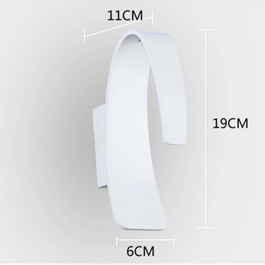 Applique design LED moderne arrondie blanche - vue 6 sur 5