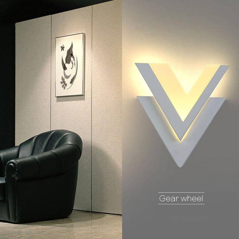 Applique murale LED en forme de V - vue 5 sur 4
