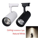 Spot LED à fixer (noir ou blanc)