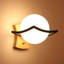 Suspension design à LED avec boule de verre