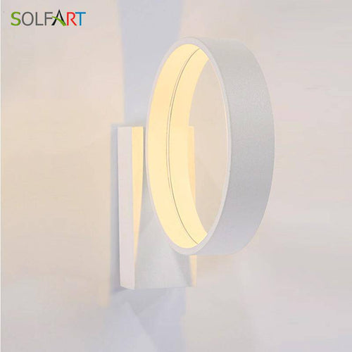 Applique design LED cercle blanc