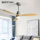 Ventilateur de plafond LED Modern à base colorée