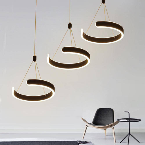 Suspension design LED cercle ouvert Hanging
