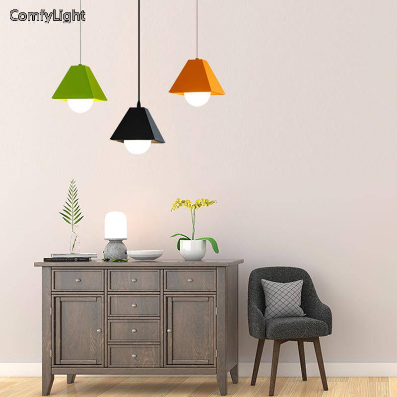 Suspension LED triangulaire de couleur - vue 5 sur 11