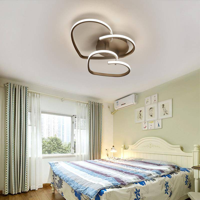 Plafonnier moderne design à LED en forme de coeur - vue 5 sur 5