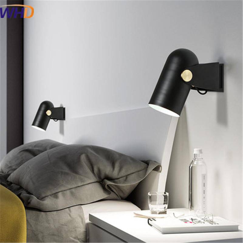 Applique design LED spot noir ajustable Nordic - vue 3 sur 2